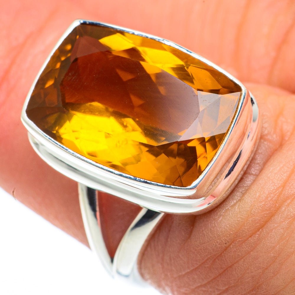 Mandarin Citrine Rings handcrafted by Anasilvercos - RING62545