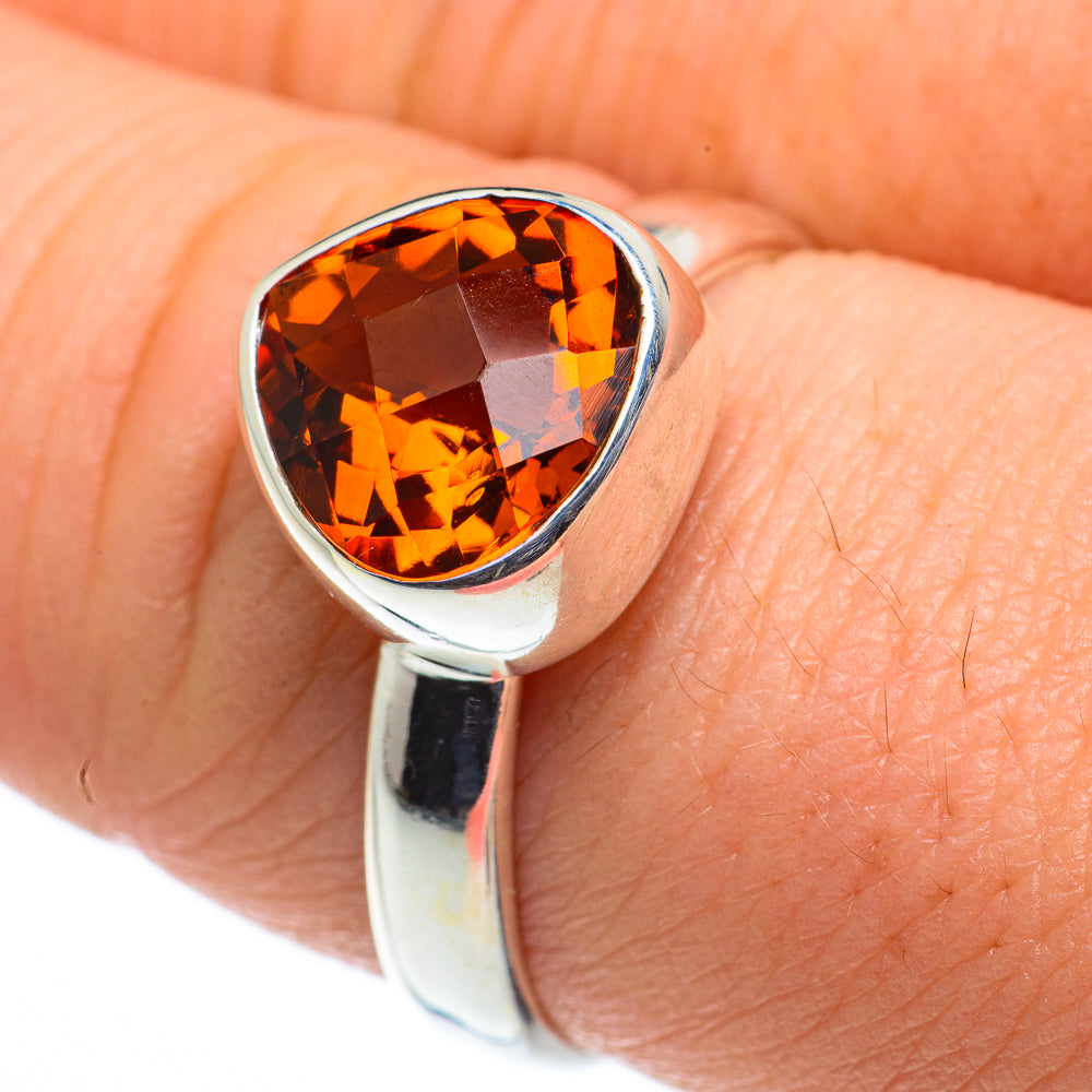 Mandarin Citrine Rings handcrafted by Anasilvercos - RING62549
