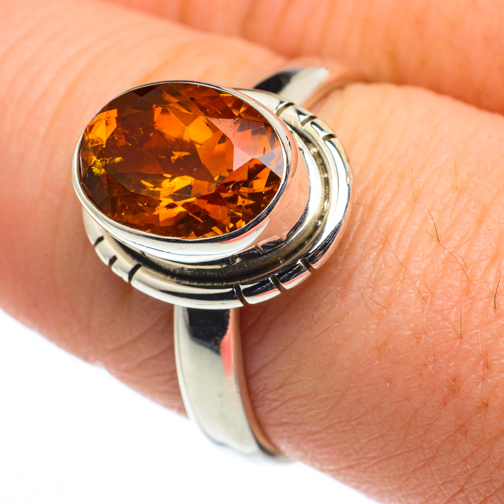 Mandarin Citrine Rings handcrafted by Anasilvercos - RING62550