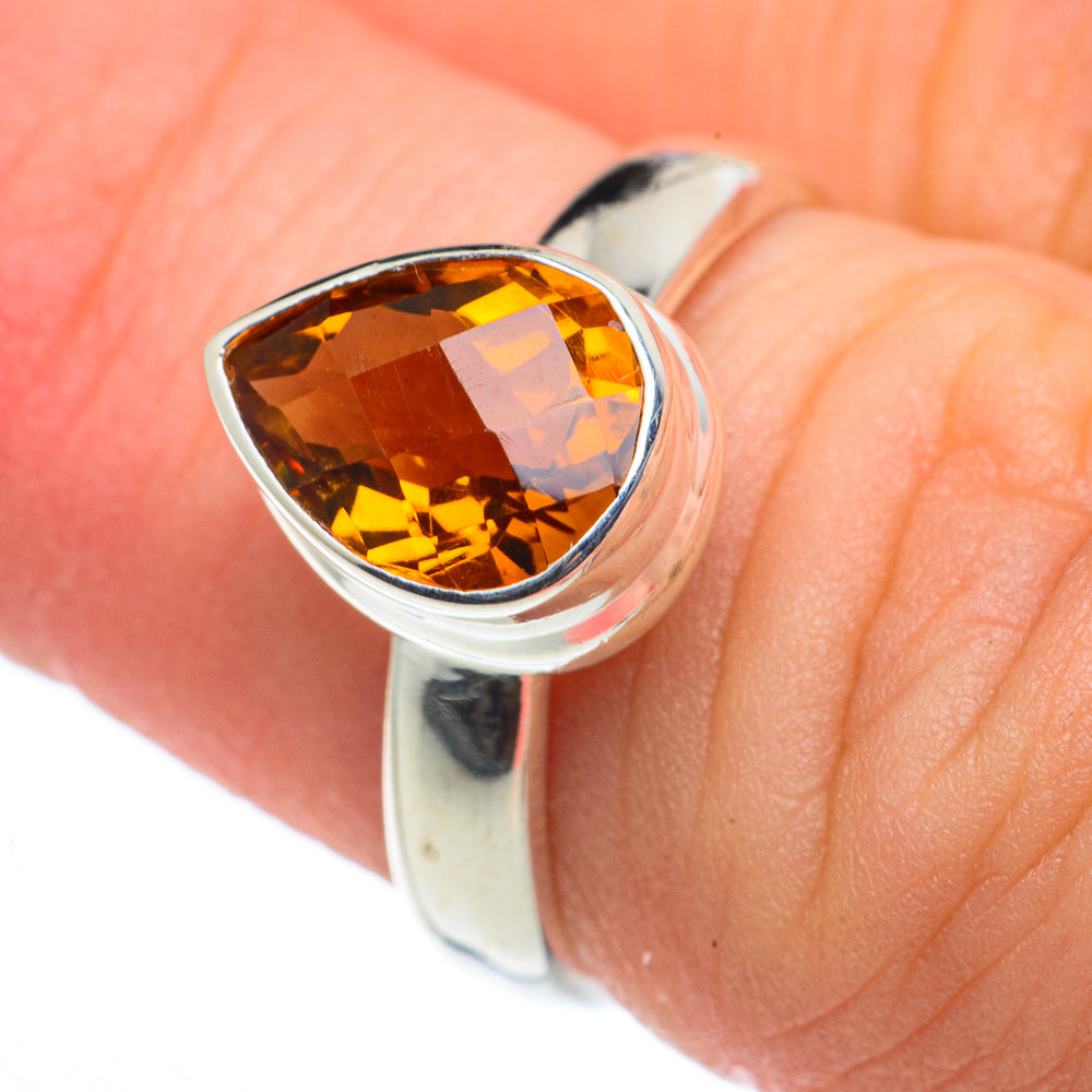 Mandarin Citrine Rings handcrafted by Anasilvercos - RING62577