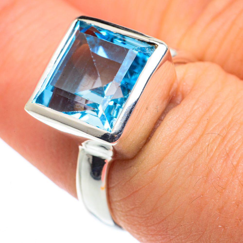 Blue Topaz Rings handcrafted by Anasilvercos - RING62621