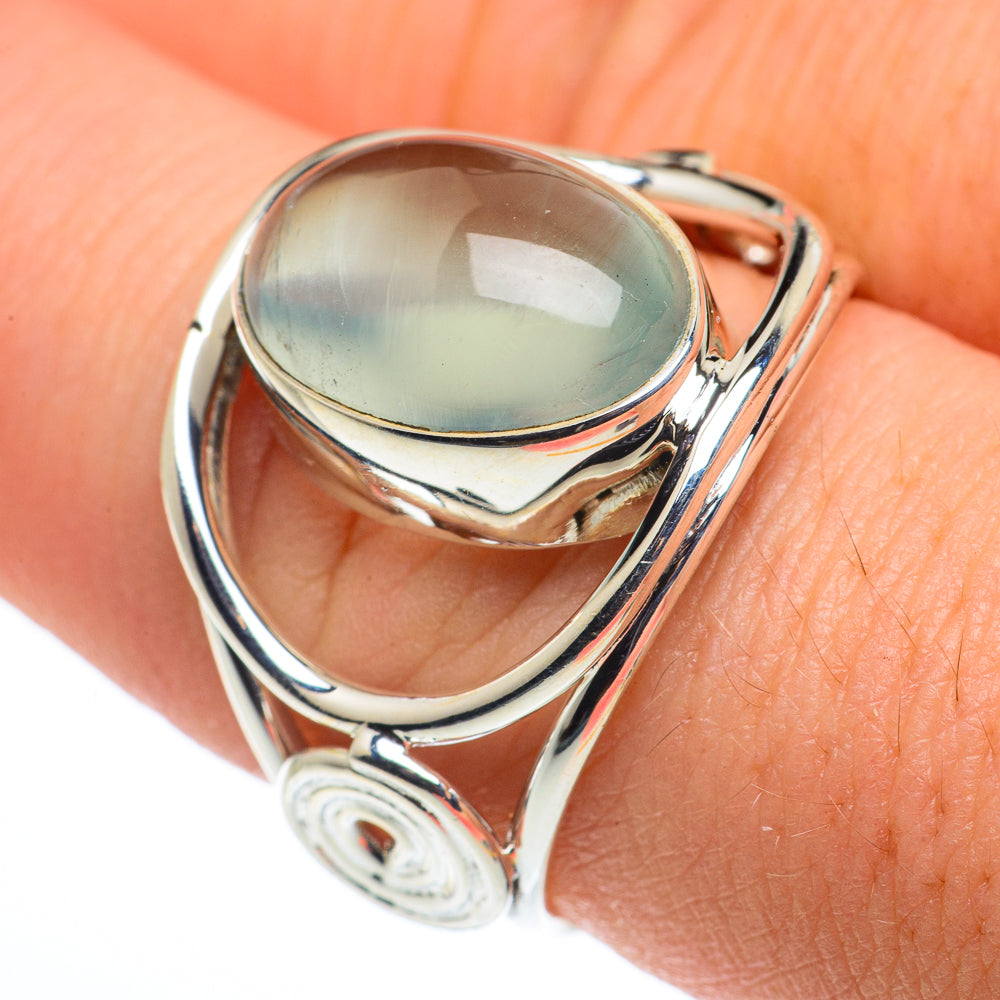 Aqua Chalcedony Rings handcrafted by Anasilvercos - RING62623