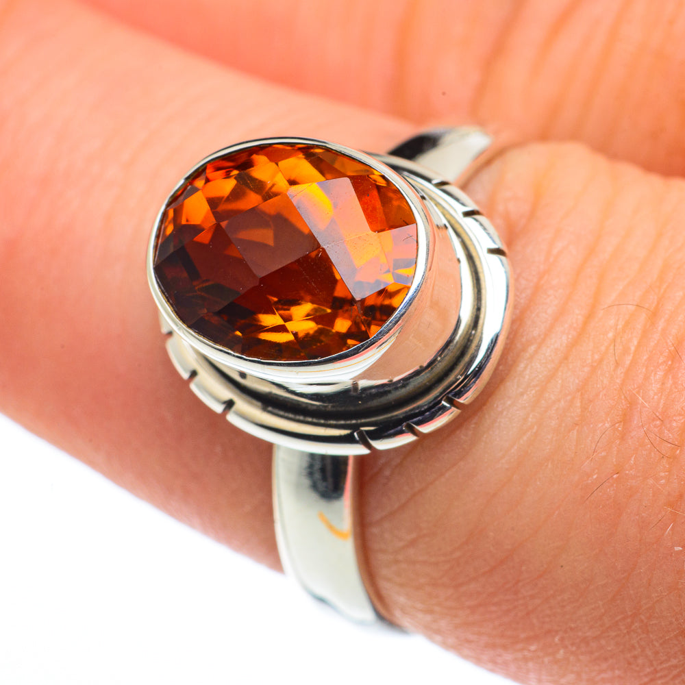 Mandarin Citrine Rings handcrafted by Anasilvercos - RING62629