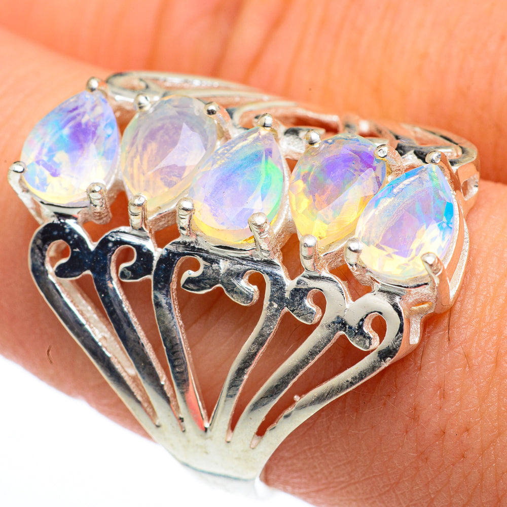 Ethiopian Opal Rings handcrafted by Anasilvercos - RING62676
