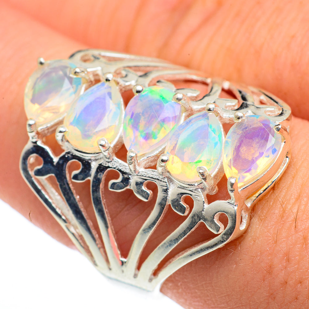 Ethiopian Opal Rings handcrafted by Anasilvercos - RING62695