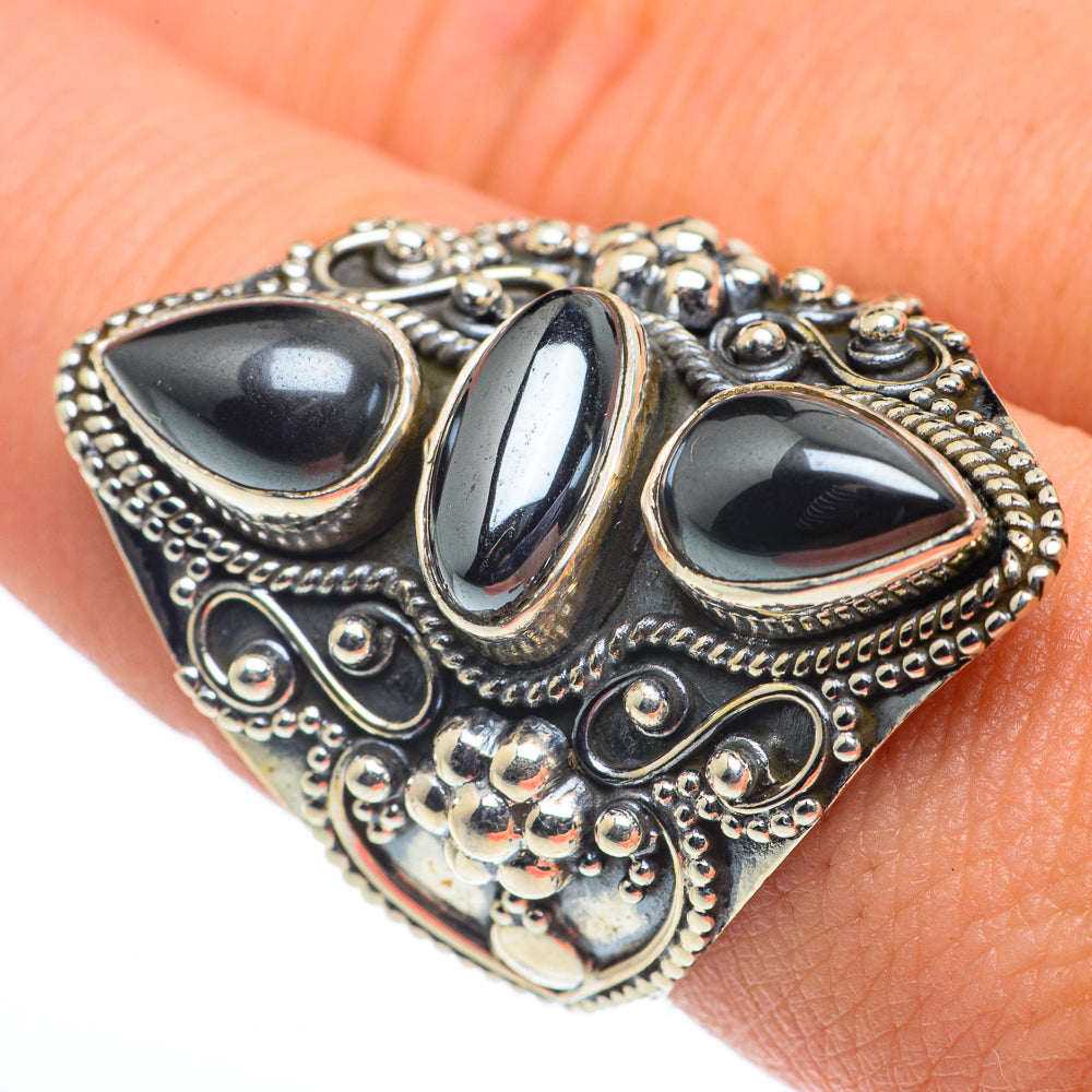 Hematite Rings handcrafted by Anasilvercos - RING62696