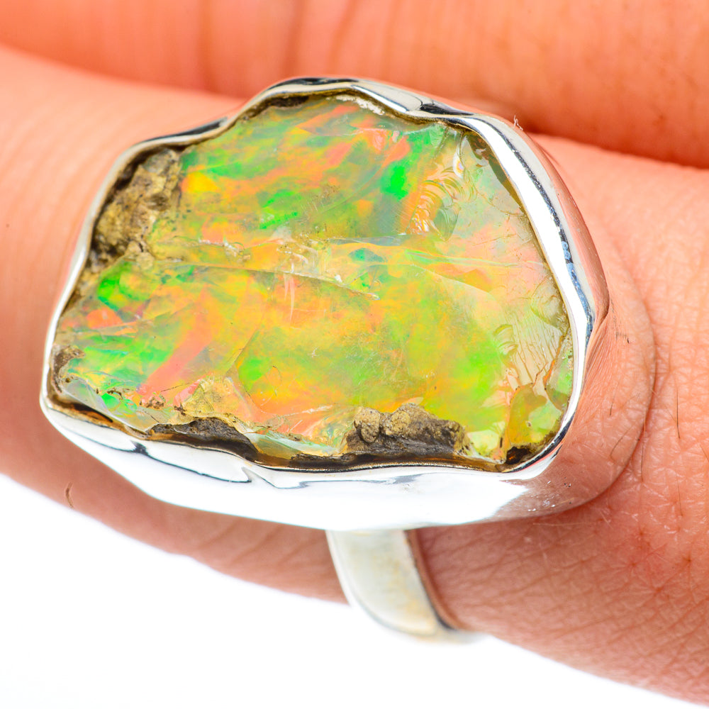 Ethiopian Opal Rings handcrafted by Anasilvercos - RING62715
