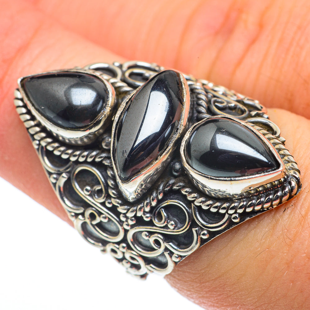 Hematite Rings handcrafted by Anasilvercos - RING62746