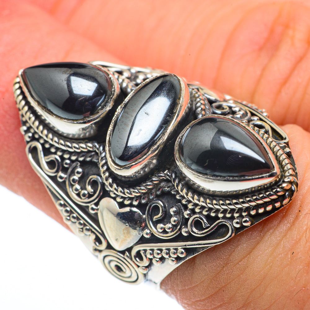 Hematite Rings handcrafted by Anasilvercos - RING62748