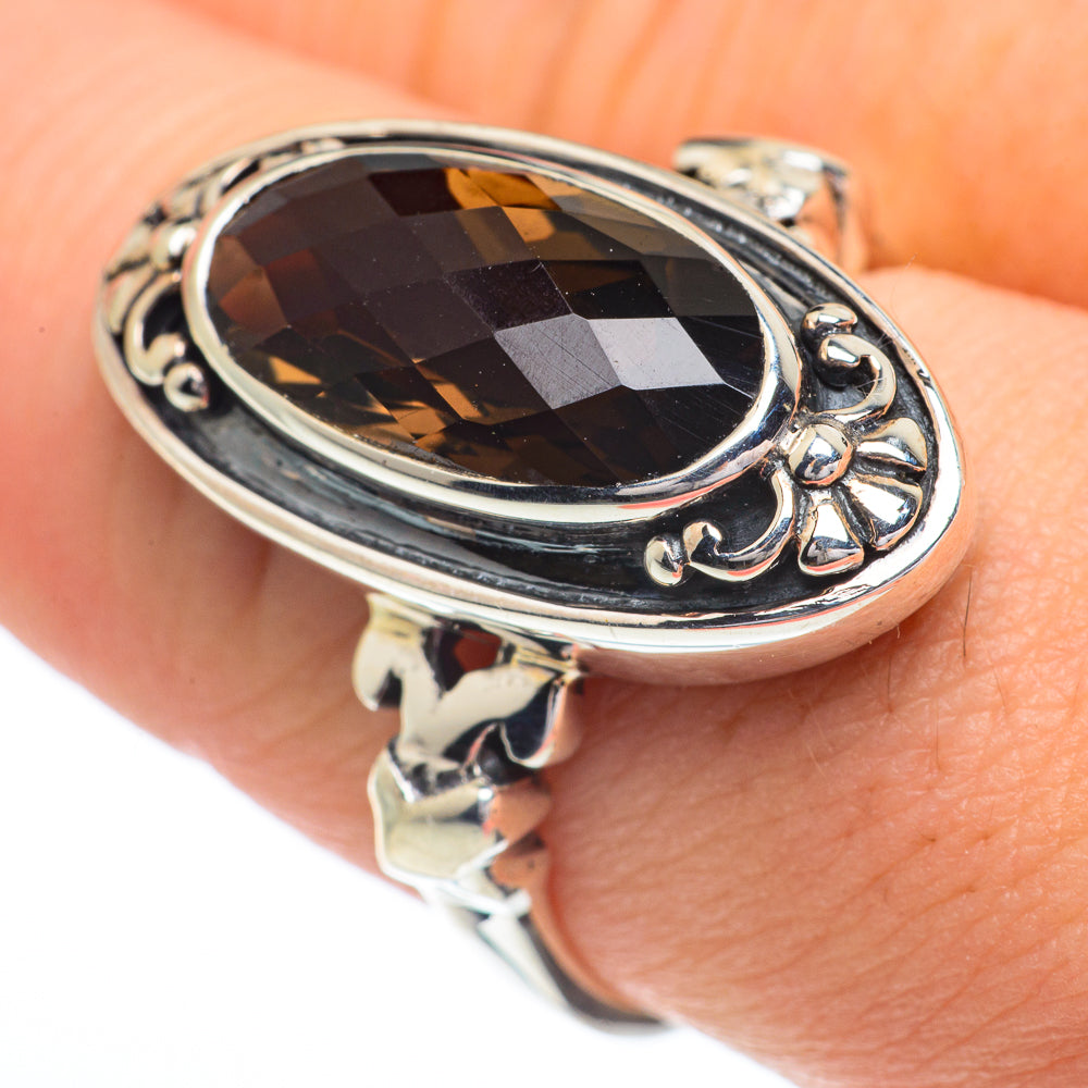 Smoky Quartz Rings handcrafted by Anasilvercos - RING62797