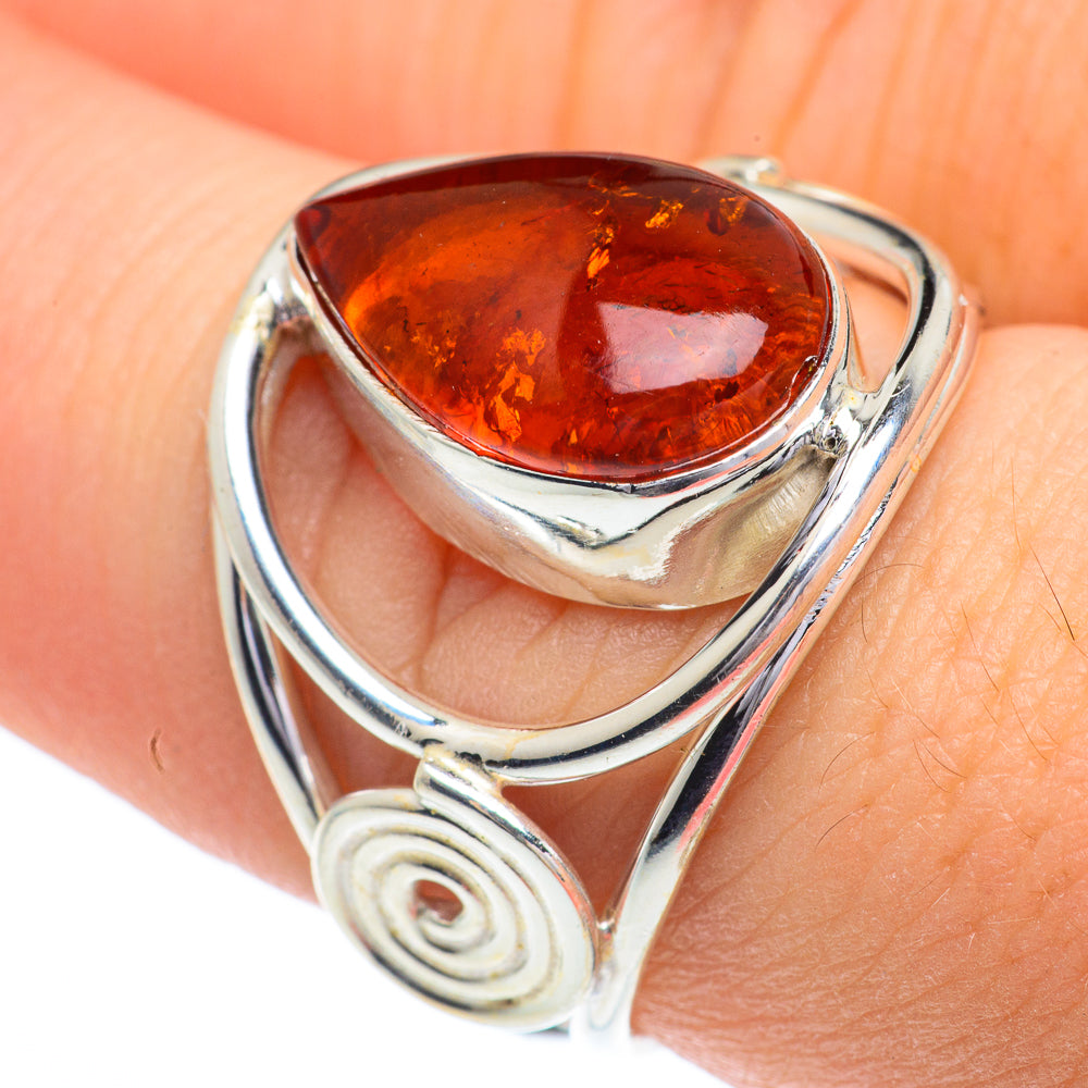 Baltic Amber Rings handcrafted by Anasilvercos - RING62801