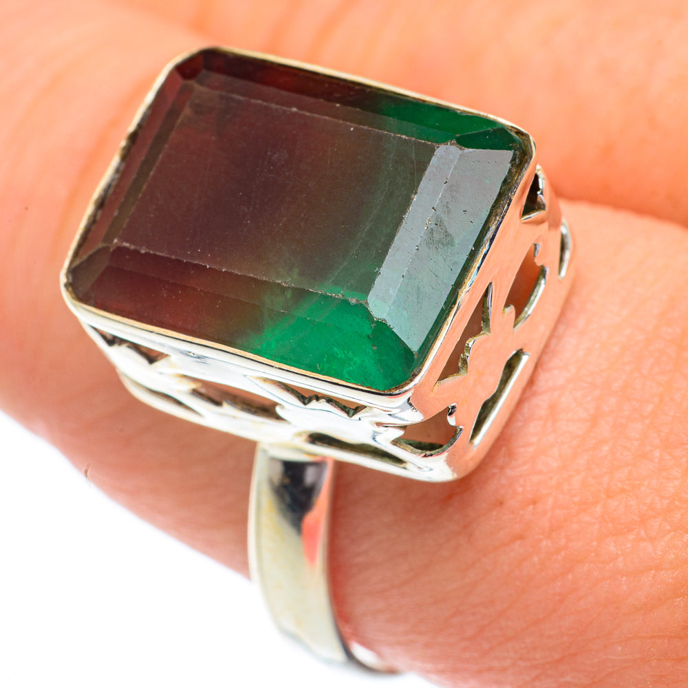 Green Fluorite Rings handcrafted by Anasilvercos - RING62813