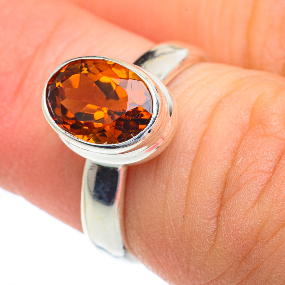 Mandarin Citrine Rings handcrafted by Anasilvercos - RING62830