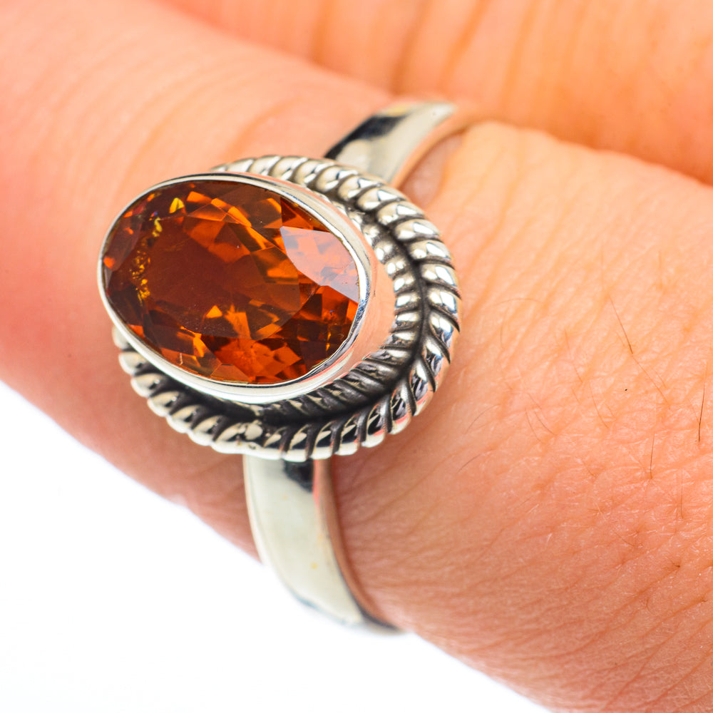 Mandarin Citrine Rings handcrafted by Anasilvercos - RING62831