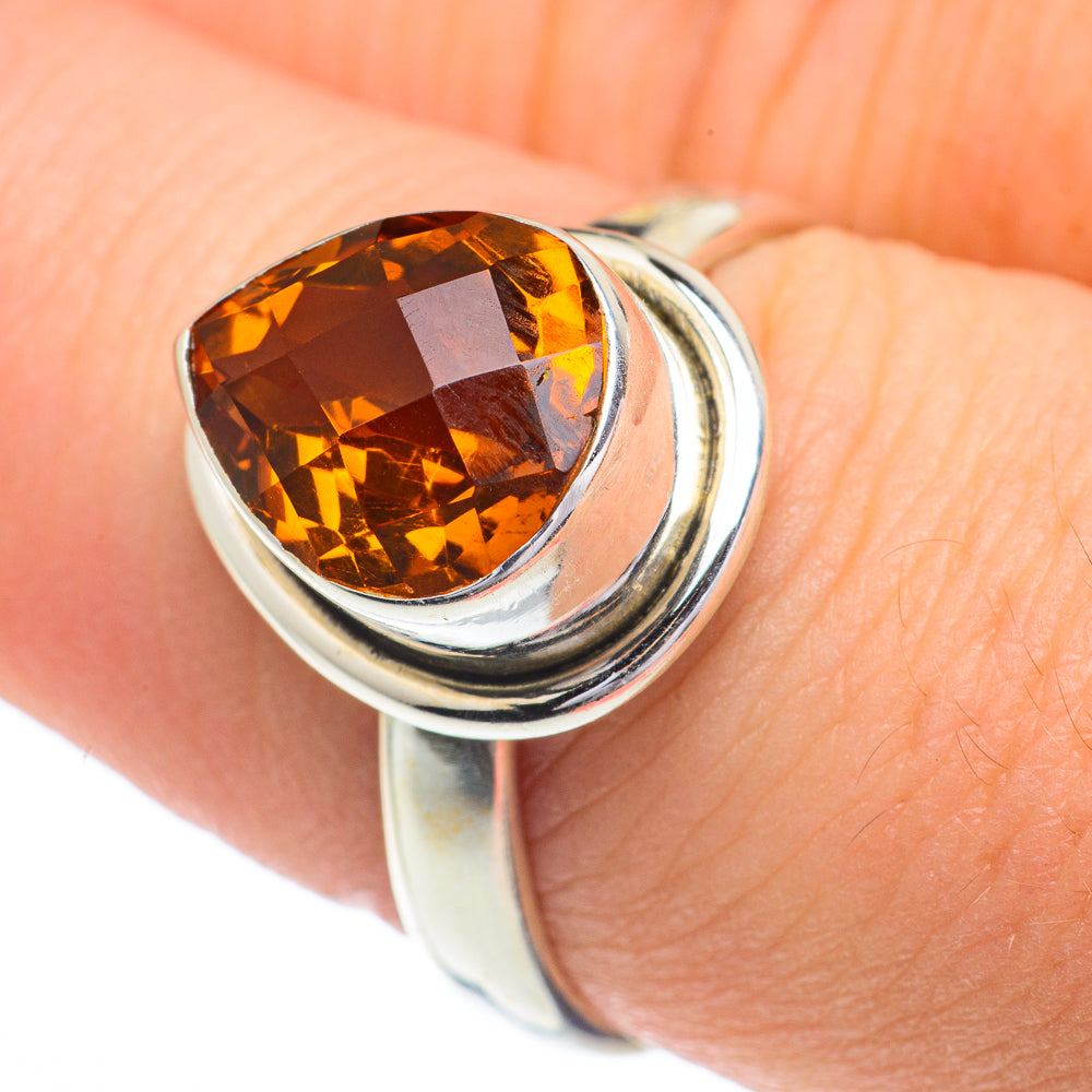 Mandarin Citrine Rings handcrafted by Anasilvercos - RING62832