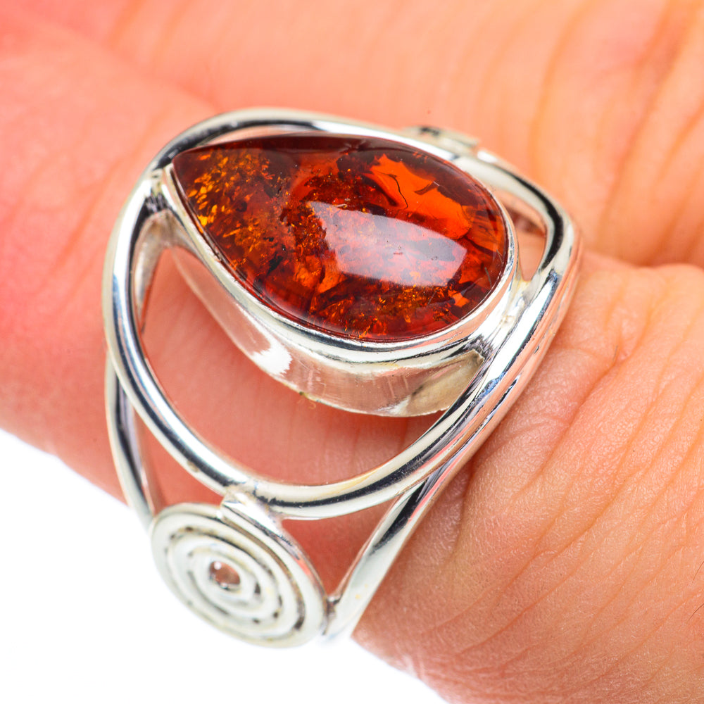 Baltic Amber Rings handcrafted by Anasilvercos - RING62833