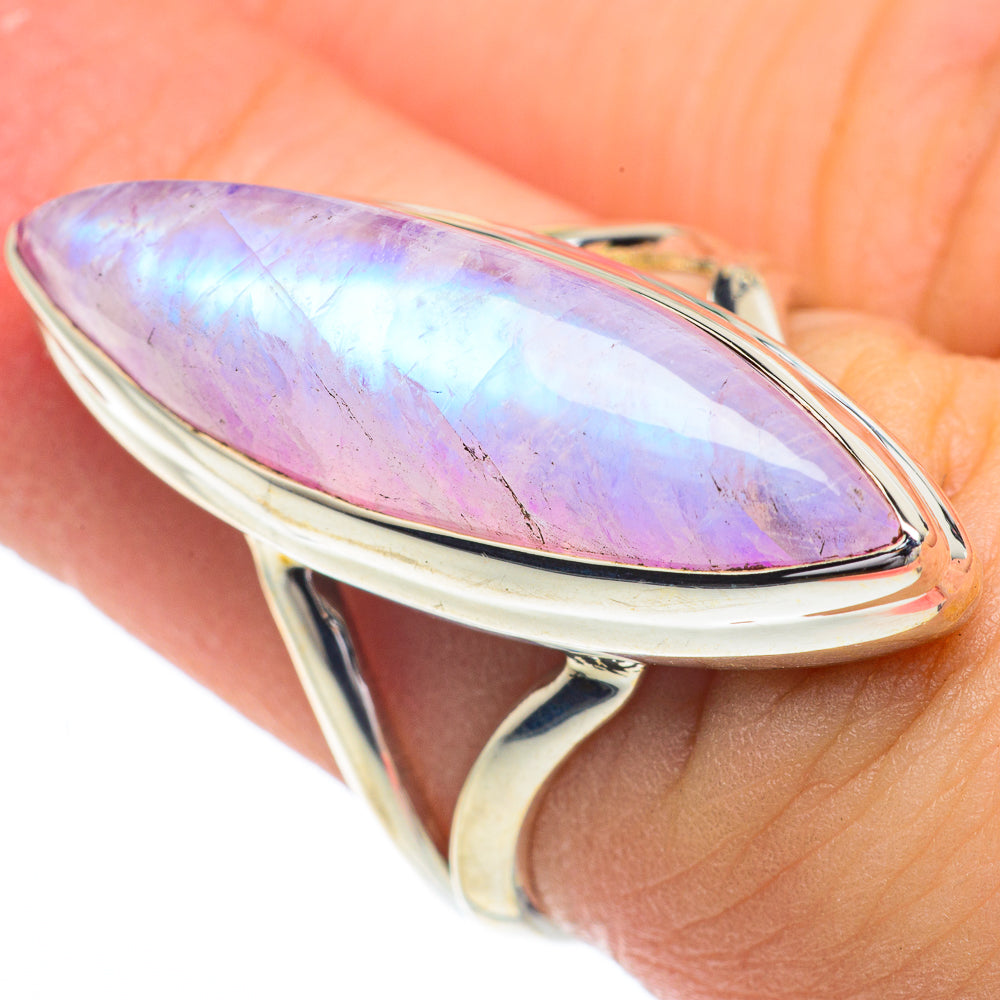 Pink Moonstone Rings handcrafted by Anasilvercos - RING62834
