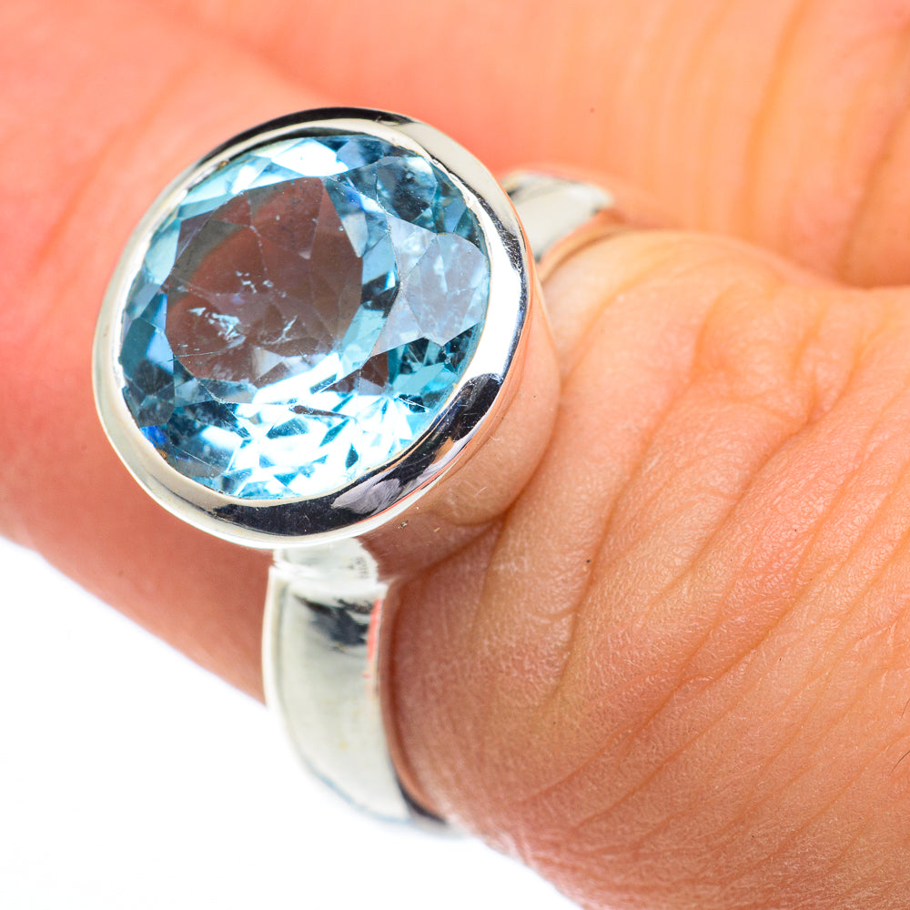 Blue Topaz Rings handcrafted by Anasilvercos - RING62849