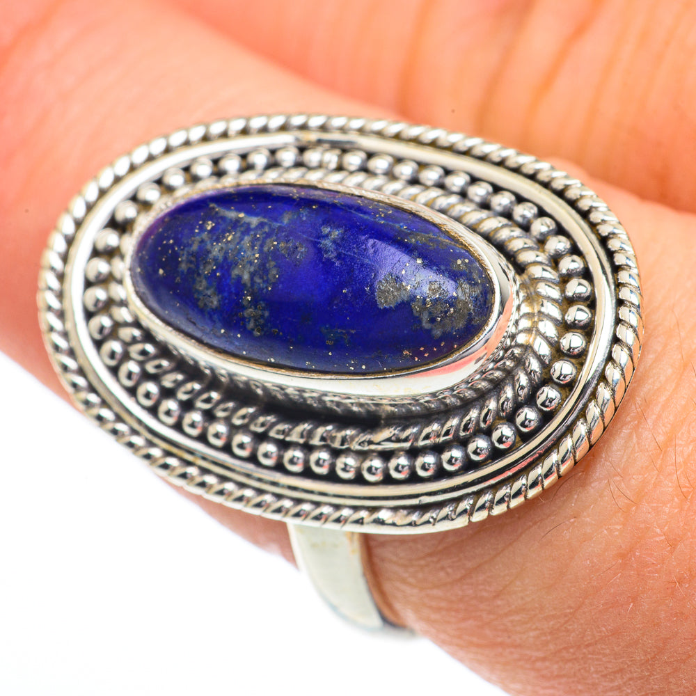 Lapis Lazuli Rings handcrafted by Anasilvercos - RING62851