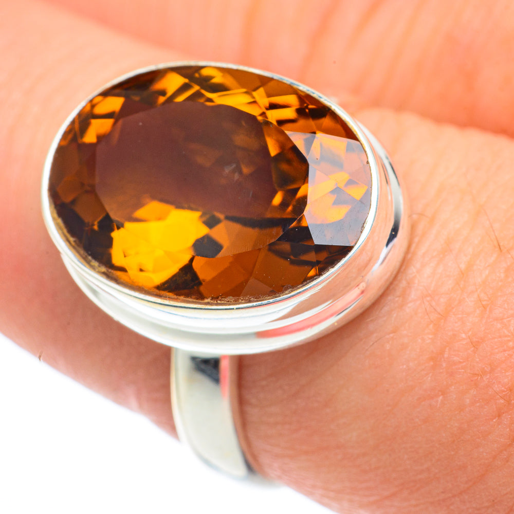Mandarin Citrine Rings handcrafted by Anasilvercos - RING62855