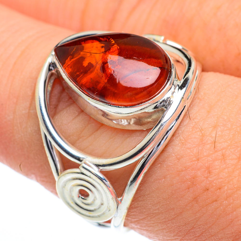 Baltic Amber Rings handcrafted by Anasilvercos - RING62857