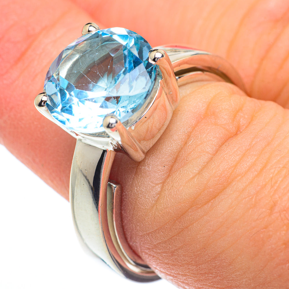 Blue Topaz Rings handcrafted by Anasilvercos - RING62865