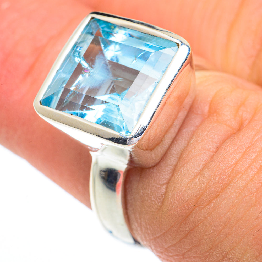 Blue Topaz Rings handcrafted by Anasilvercos - RING62871