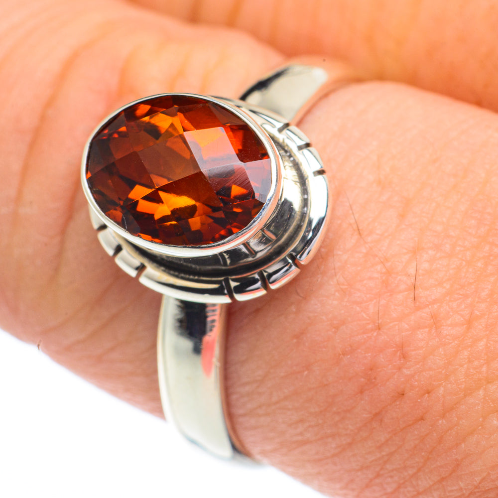 Mandarin Citrine Rings handcrafted by Anasilvercos - RING62875