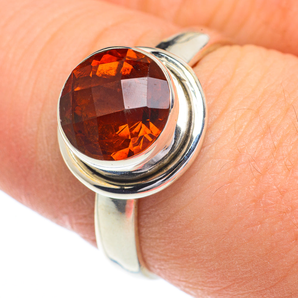 Mandarin Citrine Rings handcrafted by Anasilvercos - RING62877