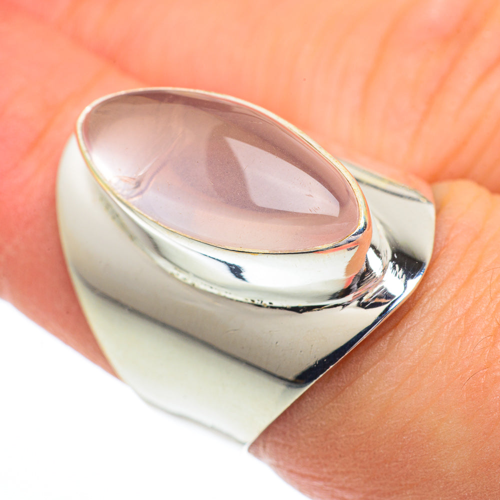 Rose Quartz Rings handcrafted by Anasilvercos - RING62880