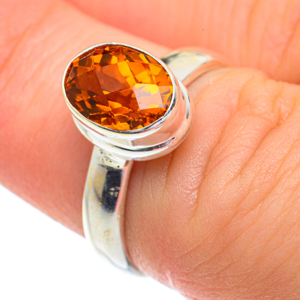 Mandarin Citrine Rings handcrafted by Anasilvercos - RING62897