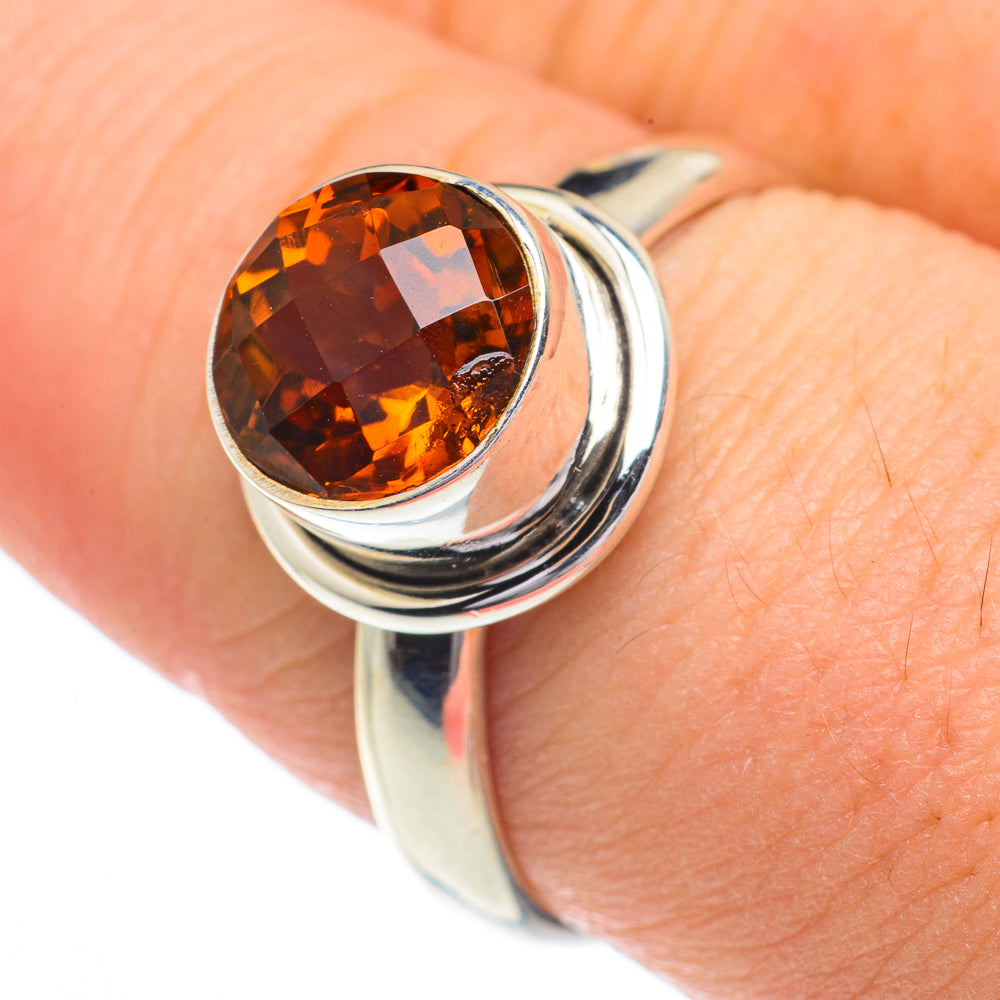 Mandarin Citrine Rings handcrafted by Anasilvercos - RING62898