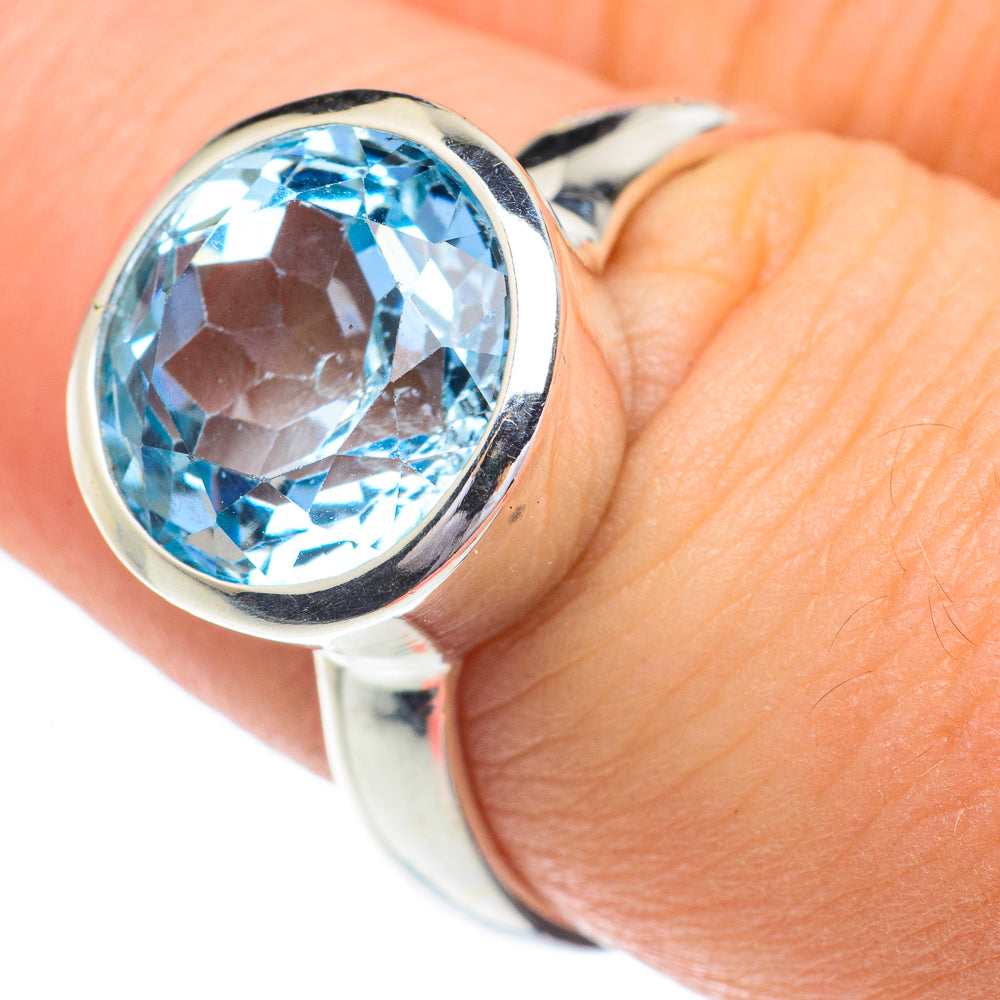 Blue Topaz Rings handcrafted by Anasilvercos - RING62910