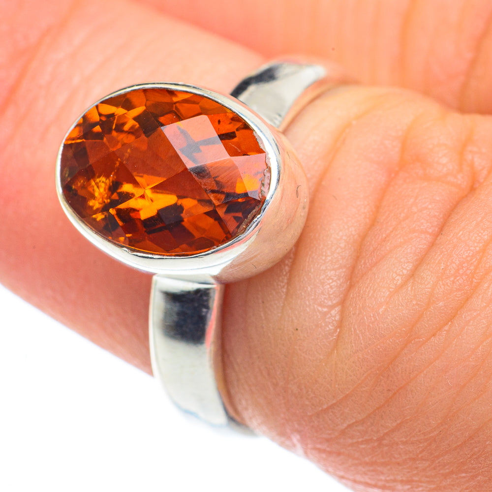 Mandarin Citrine Rings handcrafted by Anasilvercos - RING62917