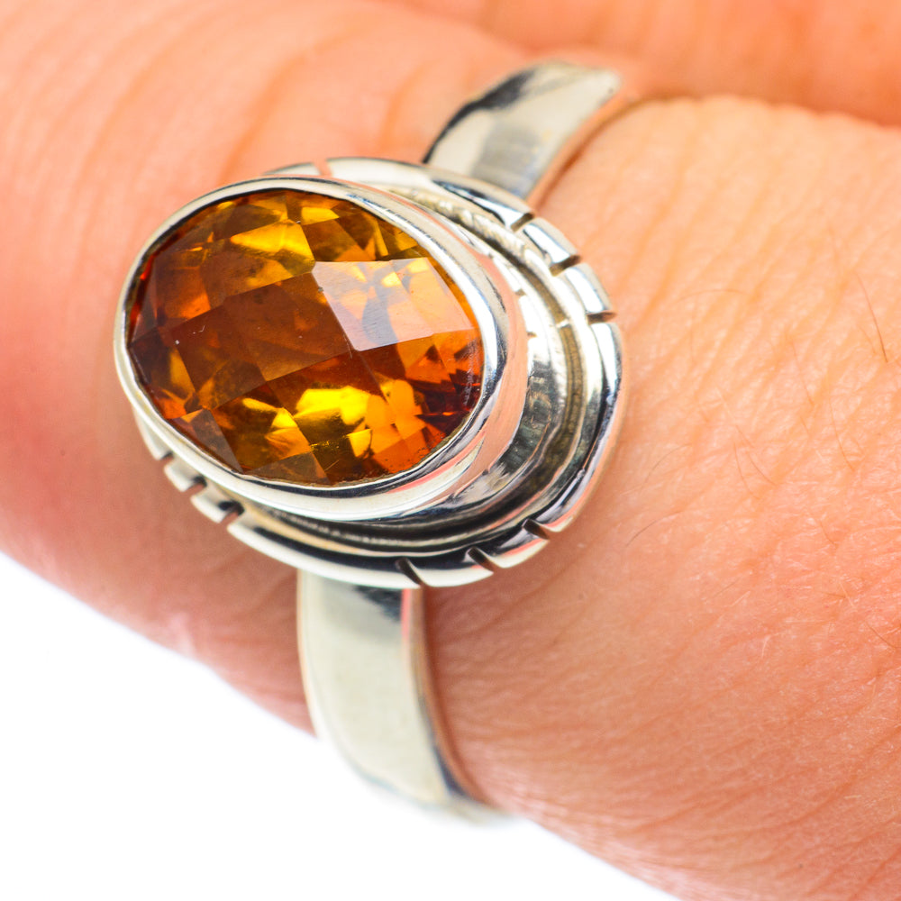 Mandarin Citrine Rings handcrafted by Anasilvercos - RING62918