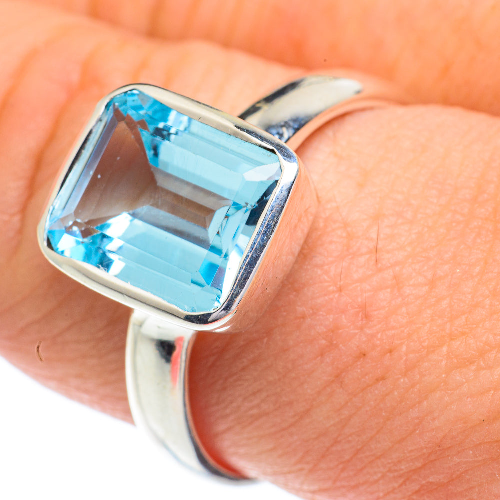 Blue Topaz Rings handcrafted by Anasilvercos - RING62930