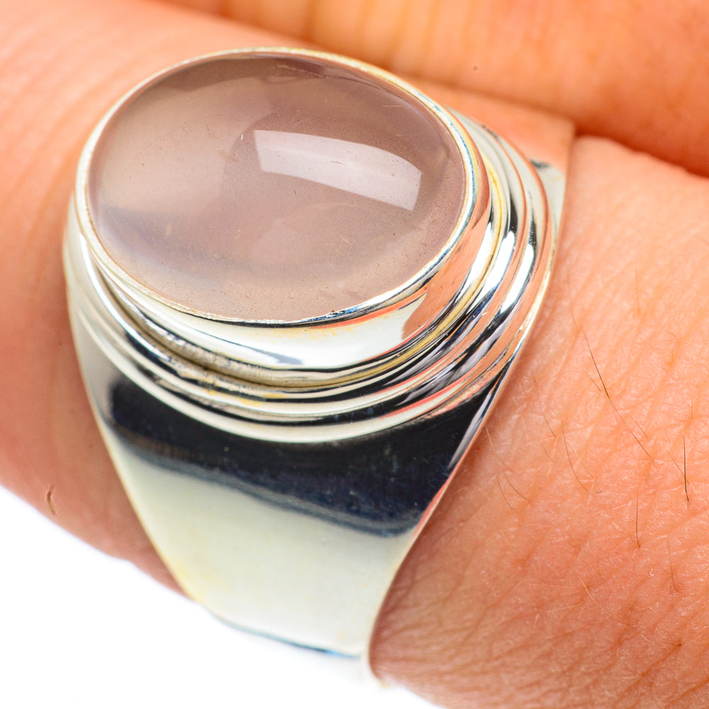 Rose Quartz Rings handcrafted by Anasilvercos - RING62940