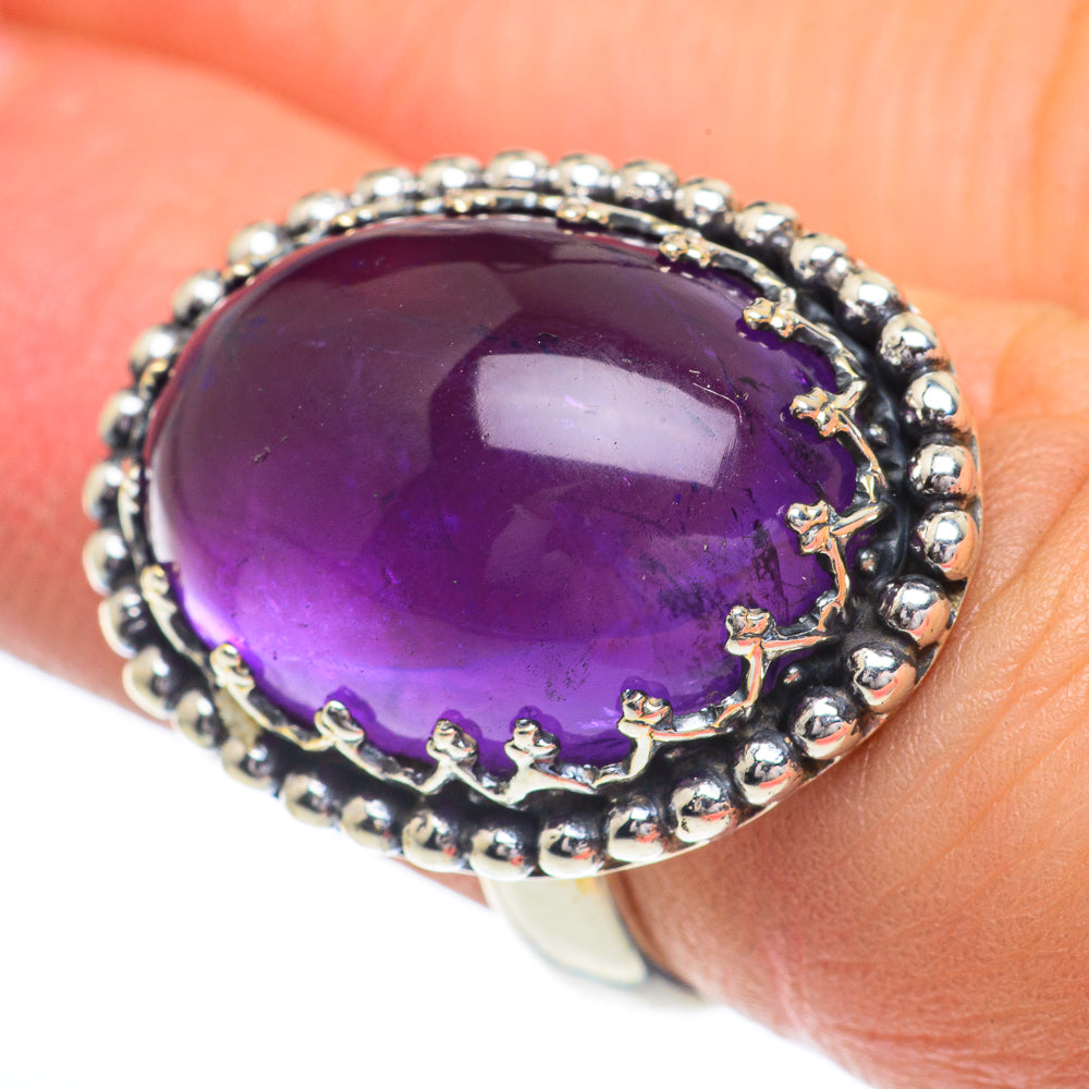 Amethyst Rings handcrafted by Anasilvercos - RING62942