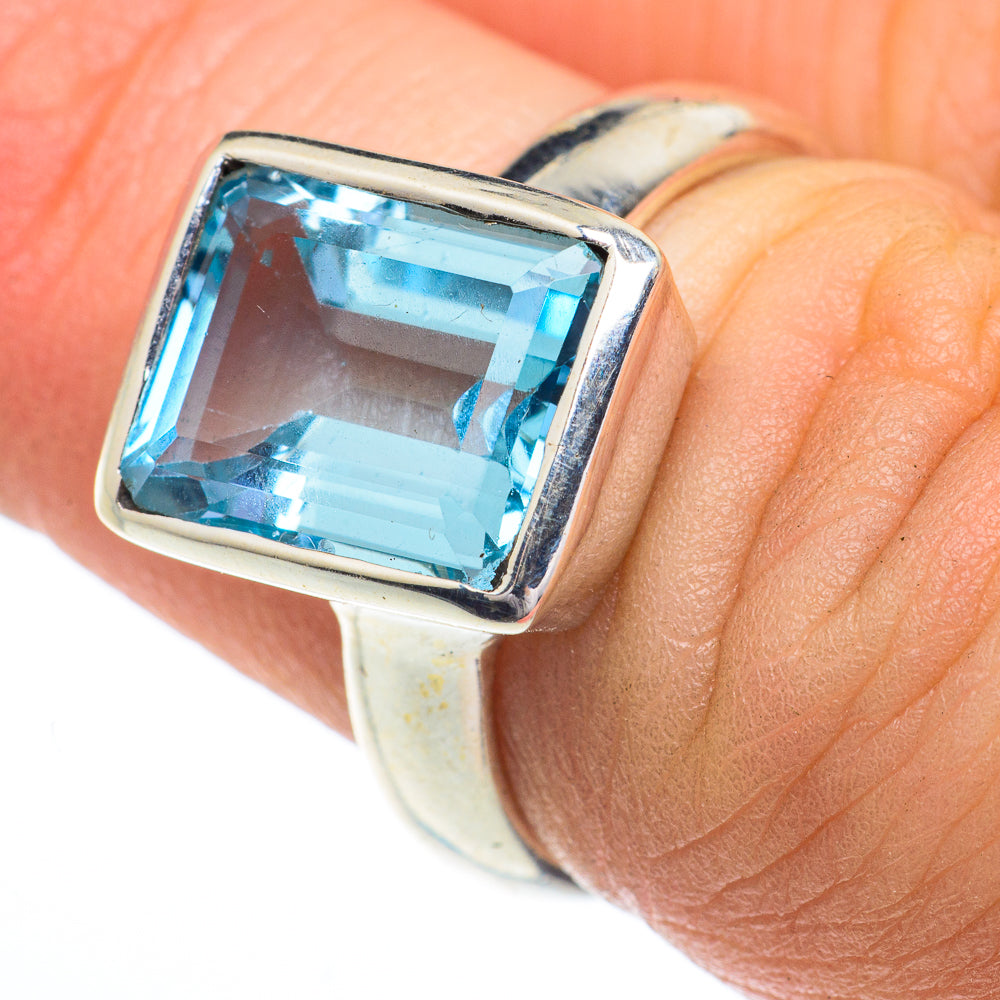 Blue Topaz Rings handcrafted by Anasilvercos - RING62952