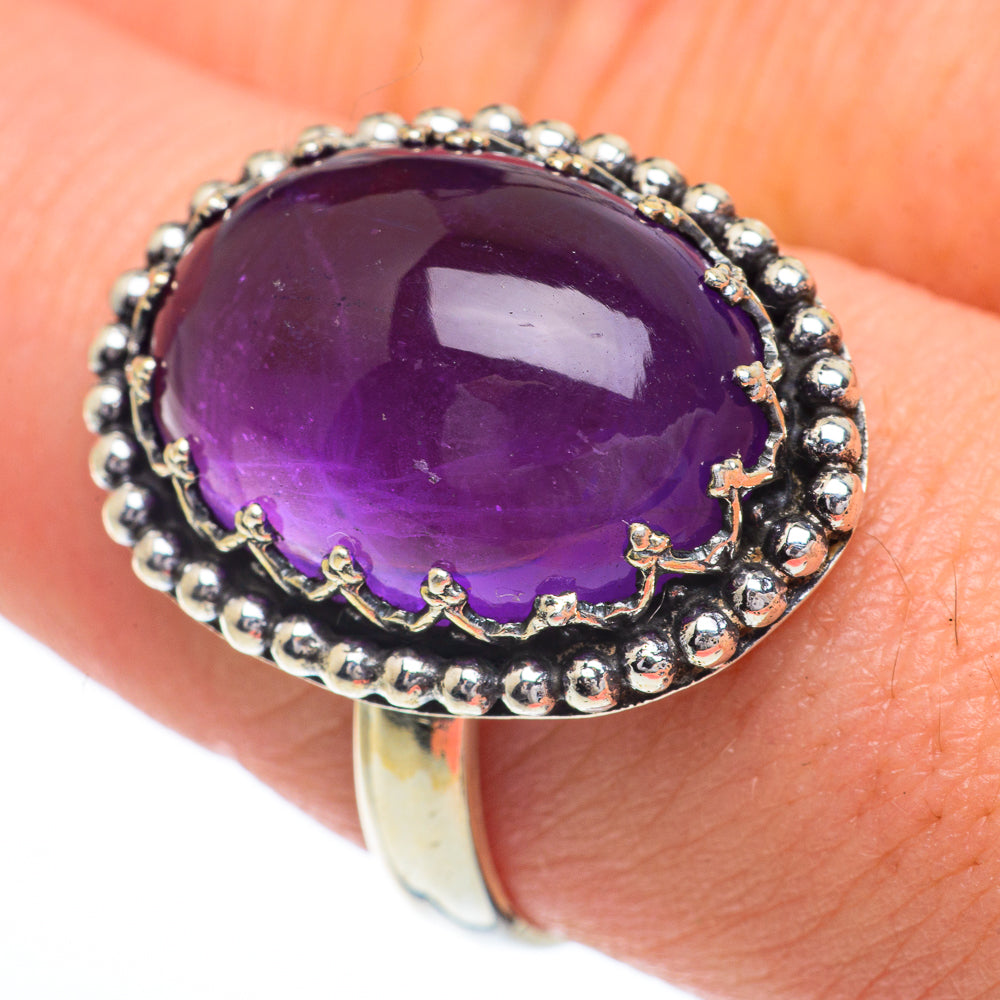 Amethyst Rings handcrafted by Anasilvercos - RING63006