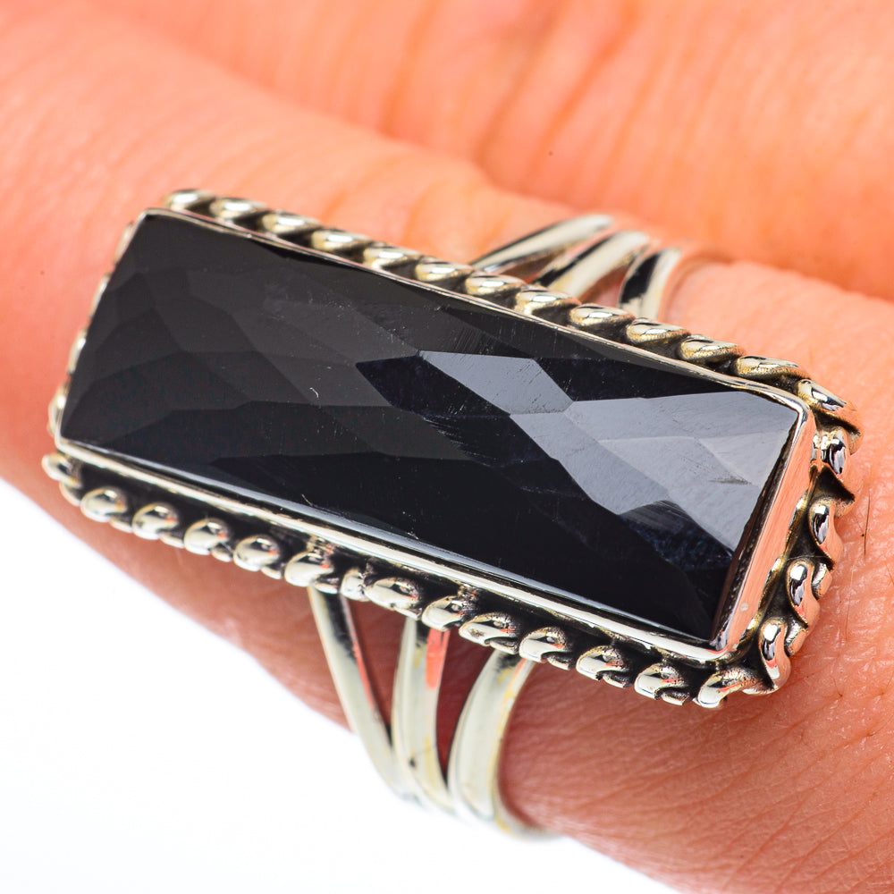 Black Onyx Rings handcrafted by Anasilvercos - RING63031