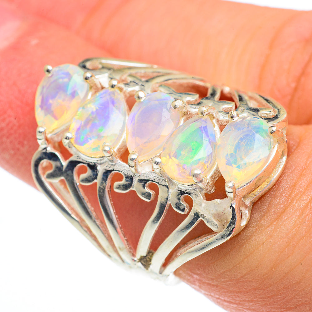 Ethiopian Opal Rings handcrafted by Anasilvercos - RING63065