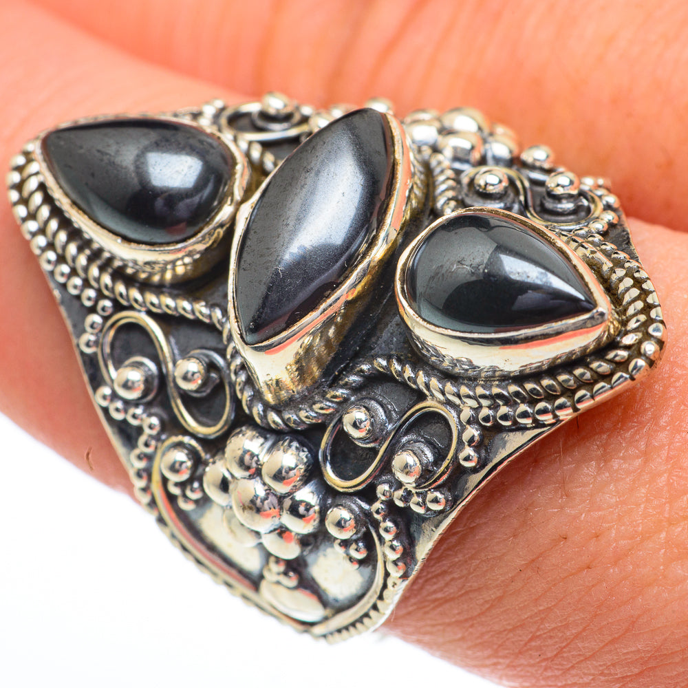 Hematite Rings handcrafted by Anasilvercos - RING63066