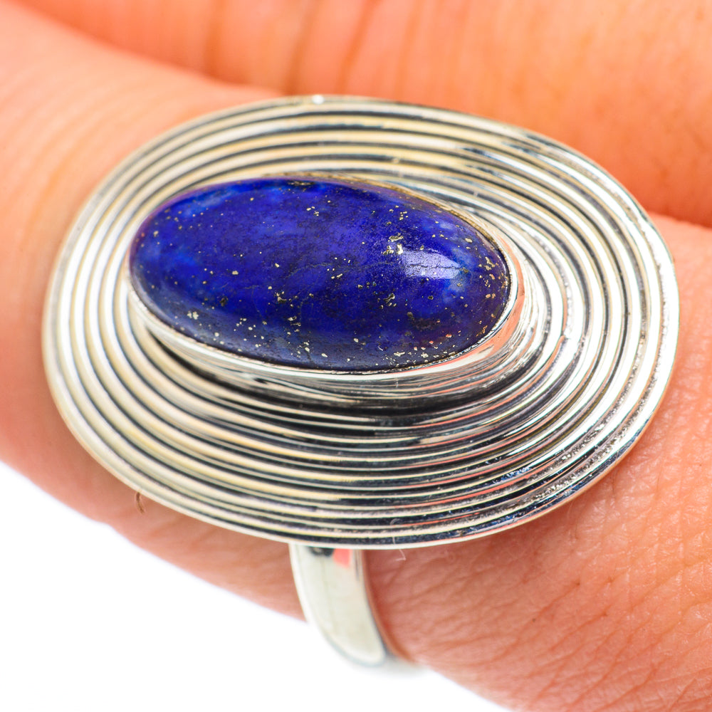 Lapis Lazuli Rings handcrafted by Anasilvercos - RING63076