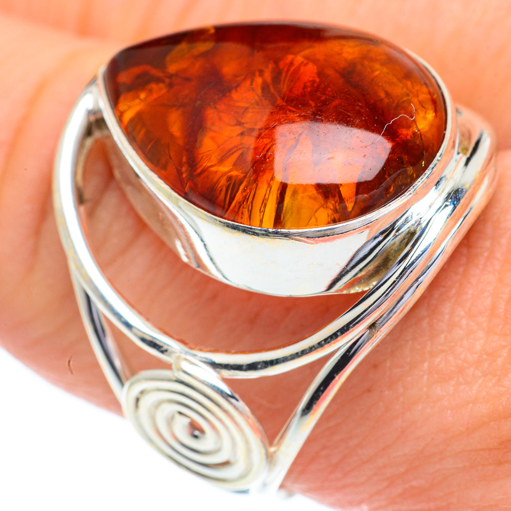 Baltic Amber Rings handcrafted by Anasilvercos - RING63079