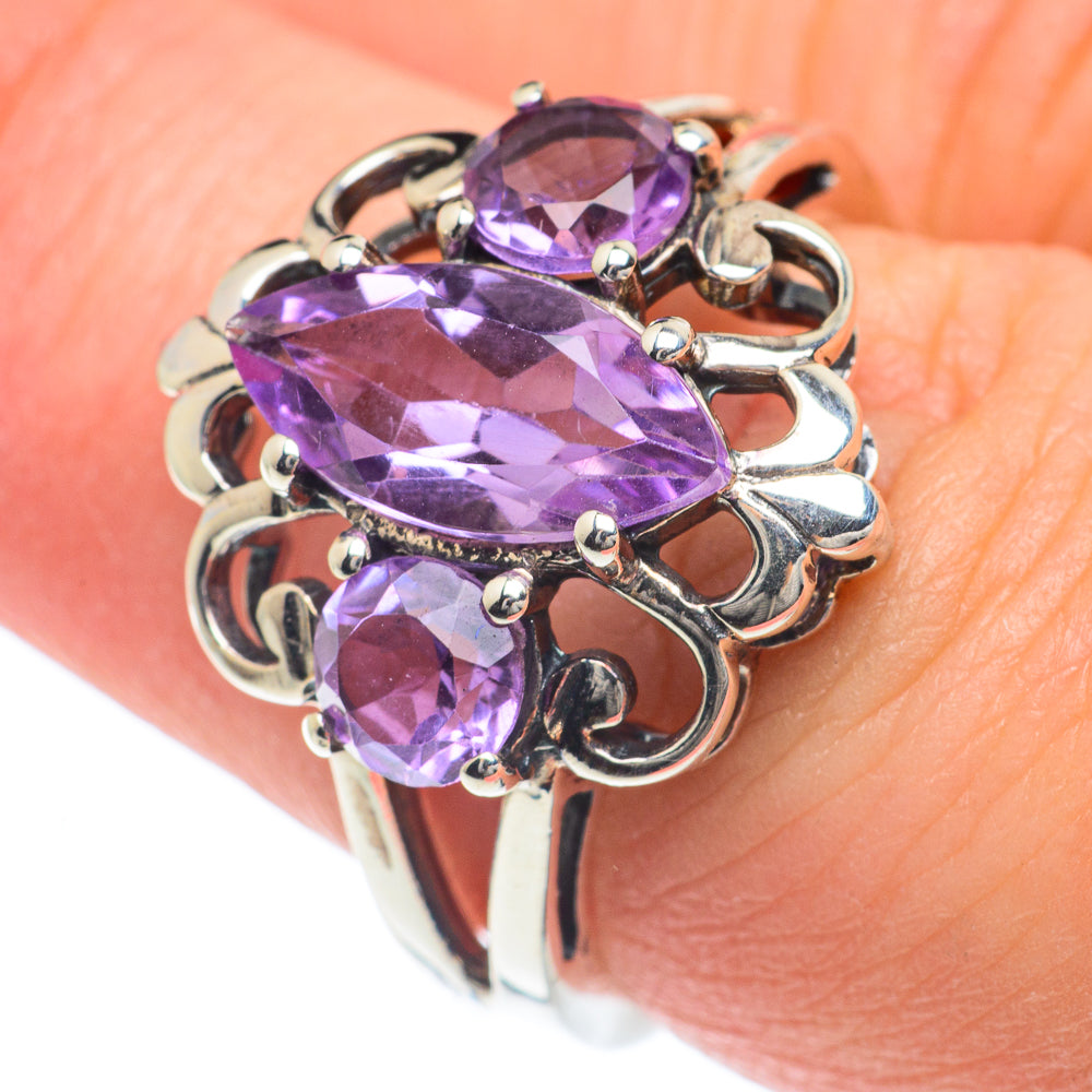 Amethyst Rings handcrafted by Anasilvercos - RING63128