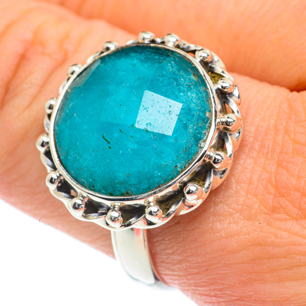 Peruvian Amazonite Rings handcrafted by Anasilvercos - RING63143