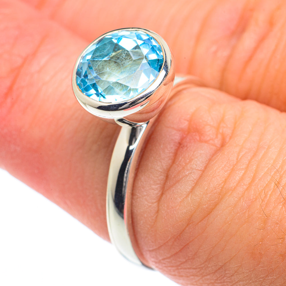 Blue Topaz Rings handcrafted by Anasilvercos - RING63144
