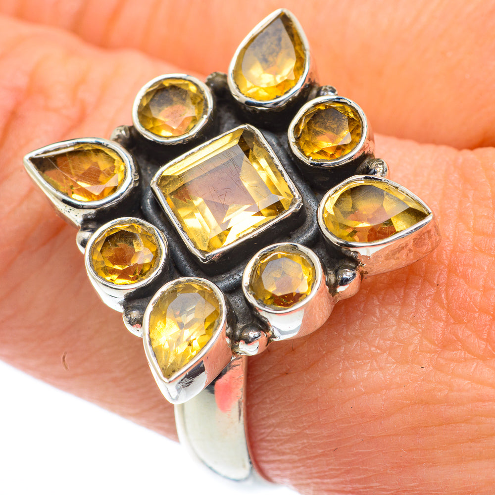 Citrine Rings handcrafted by Anasilvercos - RING63151