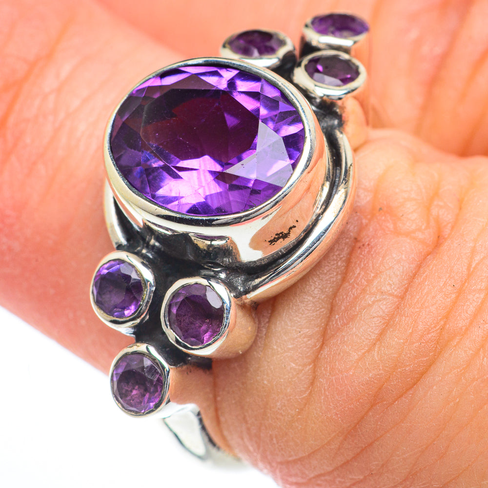 Amethyst Rings handcrafted by Anasilvercos - RING63156